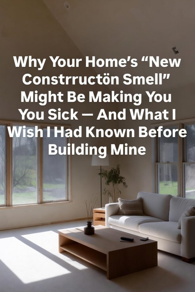 "Why Your Home’s “New Construction Smell” Might Be Making You Sick — And What I Wish I Had Known Before Building Mine"