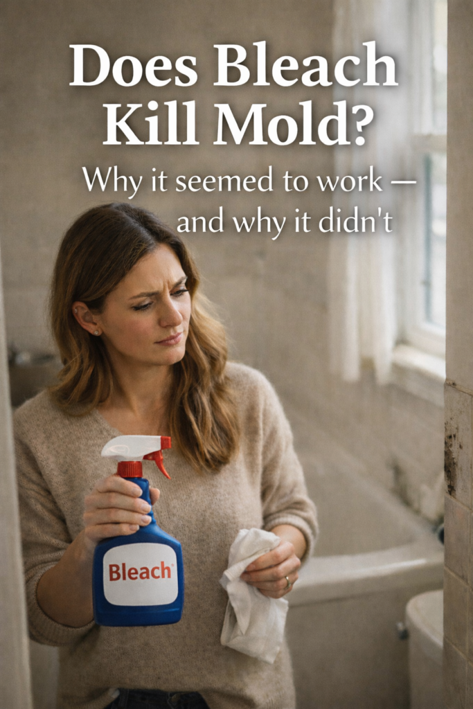 does bleach kill mold